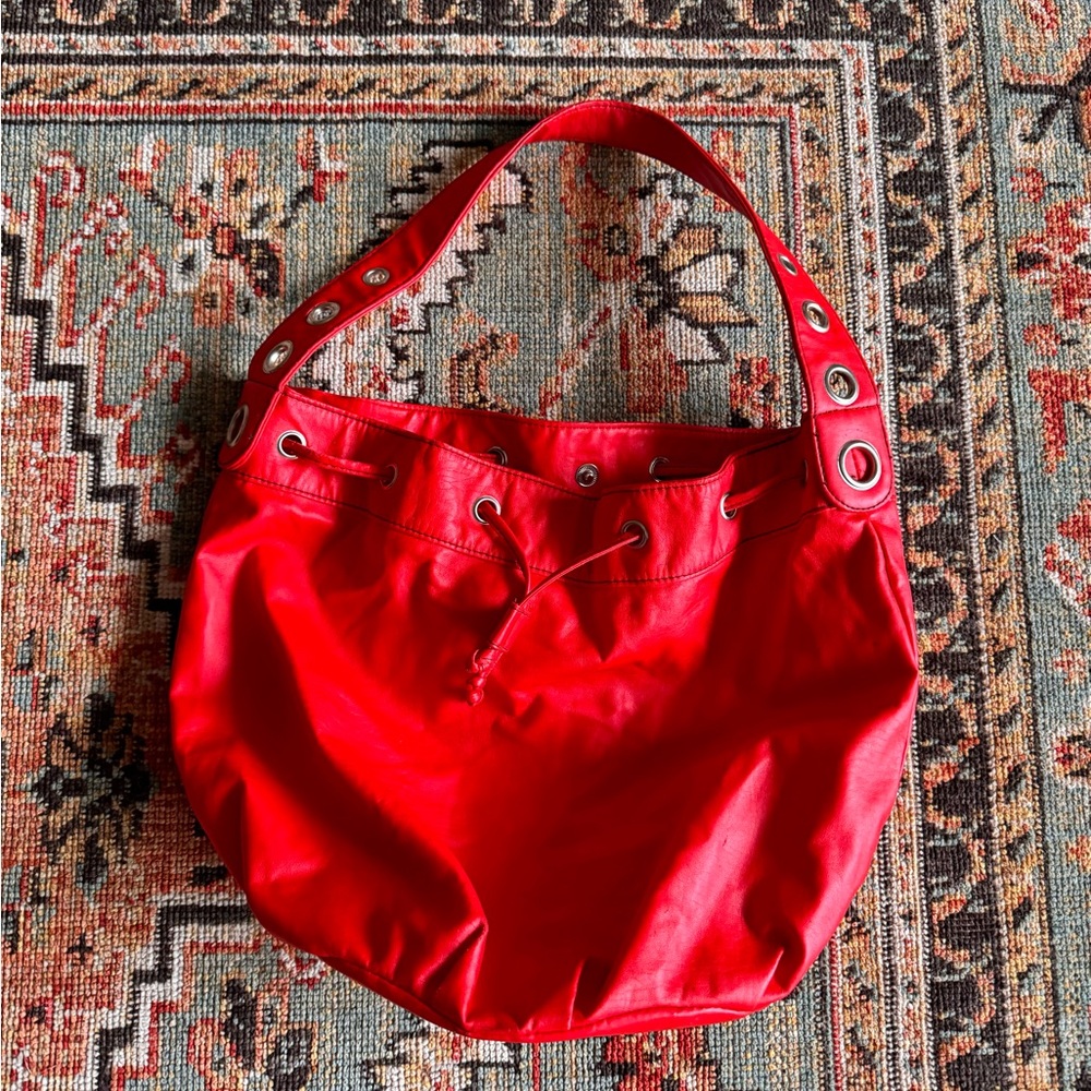 Red Bucket Purse